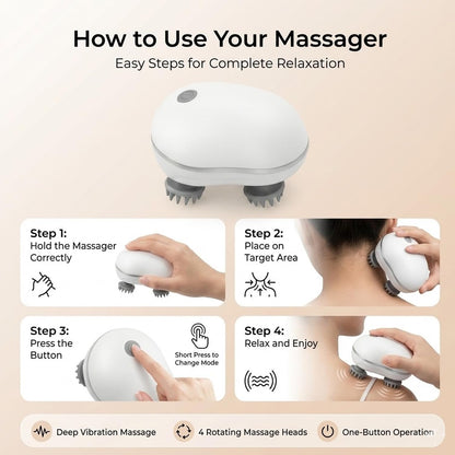 🐾 Electric Men Women & Pet  Massager Relax, Refresh & Bond Anytime, Anywhere!