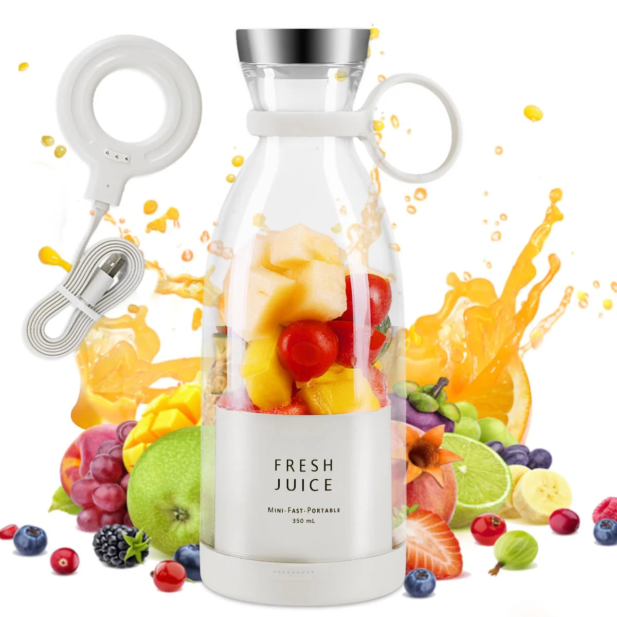 Electric Portable Mini Juicer Bottle | Wireless Personal Size Juicer Blender