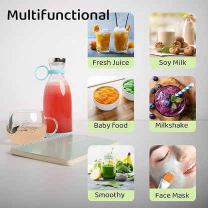 Electric Portable Mini Juicer Bottle | Wireless Personal Size Juicer Blender